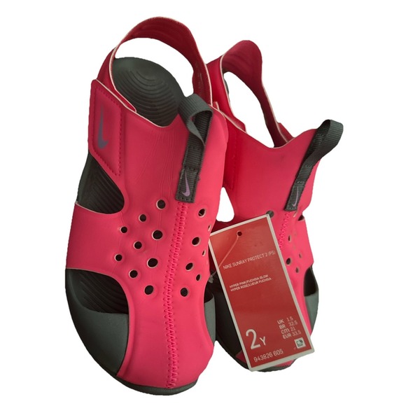 Nike Sunday Protect 2 Pink Sandals Kids 2Y Water‎ Shoes - Picture 1 of 5